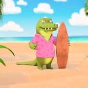 Super Summer  Ein Projekt aus dem Bereich 3D, Traditionelle Illustration und 3-D-Modellierung von José María Villagrán Gavidia - 29.05.2018