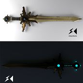 Espada de Tyrael. Un projet de 3D , et Modélisation 3D de Moisés Salmán Callejo - 01.06.2018
