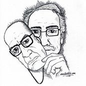 Viñetas literarias escribientes.com | 2015-17. Sketching, Creativit, Drawing, Pencil Drawing, Writing, Traditional illustration, Stor, and telling project by Cesáreo Segura Vargas - 05.17.2015