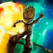 Baby Groot!. Un progetto di Illustrazione tradizionale e Illustrazione digitale di Lorena Angulo - 06.06.2018