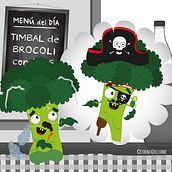 Brocoliti Ilustración personaje. Ilustração vetorial projeto de Carina Galliano - 01.05.2018
