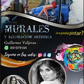 Flyer para Pintor Uruguayo Guillermo Vuljevas. Art Direction, and Design project by Alvaro Cardozo - 06.10.2018
