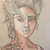 Sara . Drawing project by Paulina Zamayoa - 06.11.2018