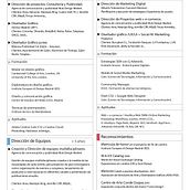 Un vistazo a mi CV.... Gestão de design projeto de Javier Palao Villa - 11.06.2018