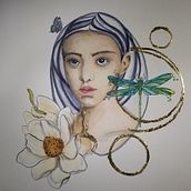 Mi Proyecto del curso: Retrato ilustrado en acuarela. Un proyecto de Pintura a la acuarela de Pamela Herrera - 11.06.2018