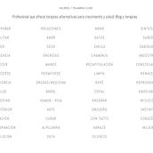 Profesional que ofrece terapias alternativas para crecimiento y salud. Blog y terapias. Naming project by Virginia Marin - 06.15.2018