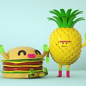 Mi Proyecto del curso: Ilustración 3D con Cinema 4D . 3D, animație 3D, Schițe, Design și Design de caractere de Mauricio Colorado - 06.18.2018