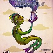 El hermoso anfibio que robaba estrellas. Character Design, and Digital Illustration project by Wampi Moradito - 06.18.2018