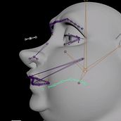 Rig Facial. Un proyecto de 3D, Animación 3D, Animación de personajes y Rigging de Elzine Aristide - 19.06.2018