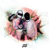 Retrato ilustrado con Photoshop  Daft Punk . Lighting Design, Photographic Lighting, Traditional illustration, and Digital Illustration project by Miguel Segura Hernandez - 06.15.2018