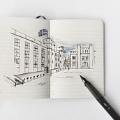 Urban Sketch Ein Projekt aus dem Bereich Traditionelle Illustration von Joan Rico - 19.06.2018