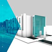 3D Edificio Asociación Regantes Canalistas Embalse Recoleta. 3D project by Jorge Olivares - 06.24.2018