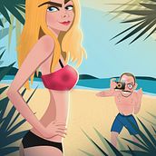 Mi Proyecto del curso: Cara Delevingne y Terry Richardson. Editorial Design, and Traditional illustration project by Catalina Montero Vega - 06.26.2018