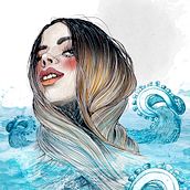 Mi Proyecto del curso: Retrato ilustrado en acuarela. Drawing, and Traditional illustration project by alicia martorell - 06.27.2018