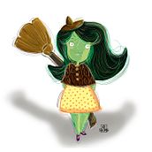 Bruja y princesa. Digital Illustration project by Eva Salmoral - 07.01.2018