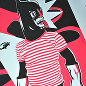 BLACK KNIGHTS TANGO. Traditional illustration, and Screen Printing project by Diego Etcheverry - 07.02.2016