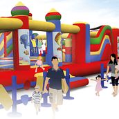 Parque infantil. 3D e Ilustração tradicional projeto de MARCOS GALCERA USTERO - 02.07.2018