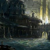 Mi Proyecto del curso: Concept art para videojuegos CIUDAD DE TOLONTE. Concept Art project by Daniel Rubio - 07.04.2018