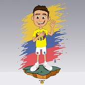 Selección Colombia. Character Design project by Steven Merchan - 07.06.2018