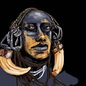 warpaint. Fine Arts, Drawing, Traditional illustration, and Digital Illustration project by Carlos Burgos - 07.06.2018