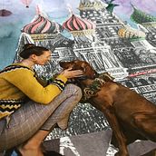 La Plaza Roja. Un progetto di Collage e Pittura ad acquerello di Carla Dev - 07.07.2018