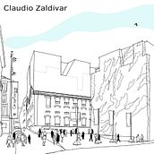 Caixa Forum Madrid. Een project van 2D-animatie, Architectuur,  Creativiteit,  Tekening y Digitale illustratie van Claudio Zaldivar Araujo - 07.07.2018