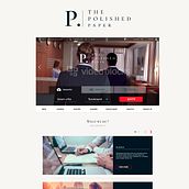 The polished paper. Web Design, and UX / UI project by ivan castro - 07.09.2018