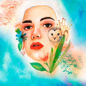 Mi Proyecto del curso: Retrato ilustrado en acuarela. Un proyecto de  de Stephanie Rojas - 26.07.2018