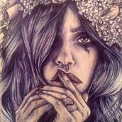 Anhelo. Fine Arts, Creativit, Drawing, Portrait Drawing, and Realistic Drawing project by Kassandra García-Abad Rodríguez - 07.30.2018