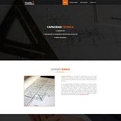 DESARROLLO ONEPAGE PARA INGENIERÍA Y CREACIÓN DE IMAGEN CORPORATIVA. Un proyecto de Desarrollo Web y Diseño de logotipos de Alicia Guallar Gimeno - 18.04.2018