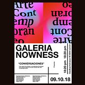 Poster Contemporary Art Gallery . Arahan Seni, Dan Tipografi proyek oleh Paul Guerrero Bustamante - 06.10.2018