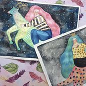 dinosuarios del sueño. Un projet de Illustration traditionnelle de Fikka Casa Ilustración - 01.08.2018