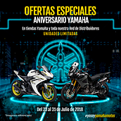 Aniversario Yamaha Chile 2018. Een project van  Ontwerp, Webdesign, Traditionele illustratie y Social media van David Pérez Baeza - 02.07.2018
