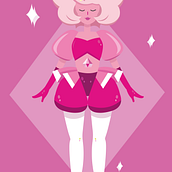 Pink Diamond - Illustration. Vector Illustration project by Marisol Alvino Chung - 05.10.2018