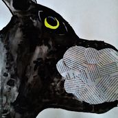 Pedro y el lobo. Collage, Creativit, and Traditional illustration project by gabrieladominguin - 08.08.2018