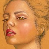 Proyecto  Ilustración con pastel y lápices de colores . % Ximena Castillo tarafından hazırlanan Çizim, Kalem Çizimi, Sanatsal Çizim, Portre Çizimi, Geleneksel illüstras, Ve on projesi - 08.11.2018