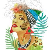 Segundo retrato. Un projet de Dessin de portrait, Illustration traditionnelle et Illustration numérique de Maria Espert - 17.08.2018