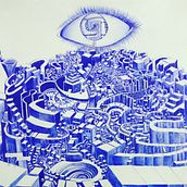 Azul. Drawing project by Maria Nuñez - 08.18.2018