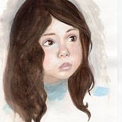 Mi proyecto del curso: retrato de Julieta. Un projet de Beaux Arts , et Aquarelle de Isabel Sánchez Herrero - 31.08.2018