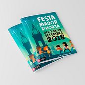 Festa Major Horta 2018. Graphic Design, and Traditional illustration project by Marta Portales - 08.21.2018