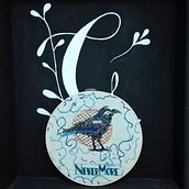 Proyecto final: never more, gallo y planta con flores.. Arts, Crafts, and Fine Arts project by Gabriela Romero - 08.21.2018