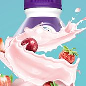 Yogur 3D. Graphic Design, Advertising, and Photo Retouching project by Gerard FFort - 08.23.2018