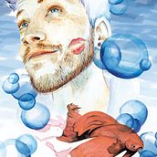 Hipster de Agua Dulce. Un proyecto de Dibujo, Dibujo de Retrato, Dibujo realista, Ilustración tradicional y Pintura a la acuarela de María Ramos Echazarreta - 30.08.2018