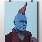 Ilustración Retrato Yondu. Een project van Traditionele illustratie y Vectorillustratie van Alberto Romero - 29.08.2018