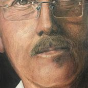 Retrato en lápices de color. Un progetto di Disegno di ritratti e Disegno realistico di Adriana Sánchez - 29.08.2018