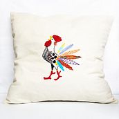 Mi Proyecto del curso: Técnicas de bordado: ilustrando con hilo y aguja. Embroider project by Adriana Quiñónez - 09.02.2018