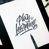 Prácticas de Lettering. Calligraph, and Lettering project by ronin_morel - 09.03.2018