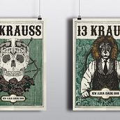 Mi Proyecto del curso: Cartelismo ilustrado "13KRAUSS". Een project van  Ontwerp, Posterontwerp y Grafisch ontwerp van Sara Ge Hache - 04.09.2018