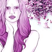 Radiant Orchid Ein Projekt aus dem Bereich Zeichnung, Bleistiftzeichnung, Artistische Zeichnung, Modedesign, Traditionelle Illustration, Digitale Illustration und Vektorillustration von Carla Schirillo - 04.09.2018