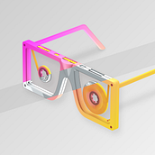 AMPLIHUB - Visual Music Fest. Un projet de 3D, Br, ing et identité, Direction artistique, Design , Design graphique , et Publicité de Jona Flores - 04.09.2018